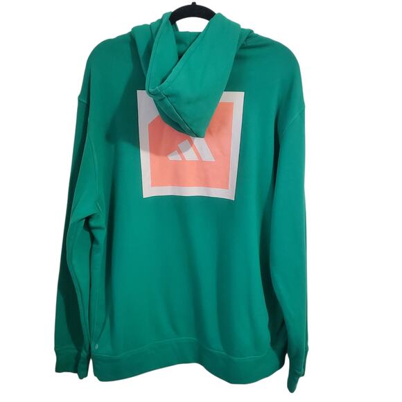 Adidas Golf Adicross Hooded Pullover Sweatshirt Green L - Picture 6 of 16
